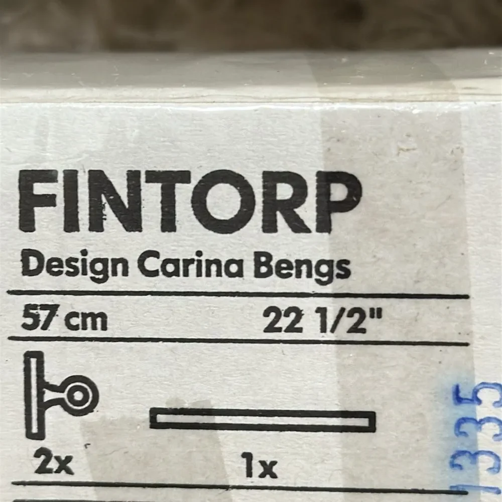 Ikea Fintorp Bundle Of Steel Rail 22.5”-5 Hooks -3 Buckets Utensil Hanger